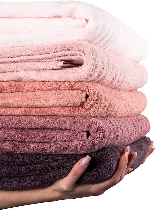 Фото - Рушник банний GM Textile махровий Бабл Зеро Твіст світло-кораловий 100х150