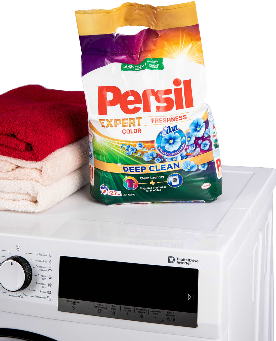 Фото - Пральний порошок Persil авт. Колор Свіжiсть від Сілан 2,7 кг, 18 циклів