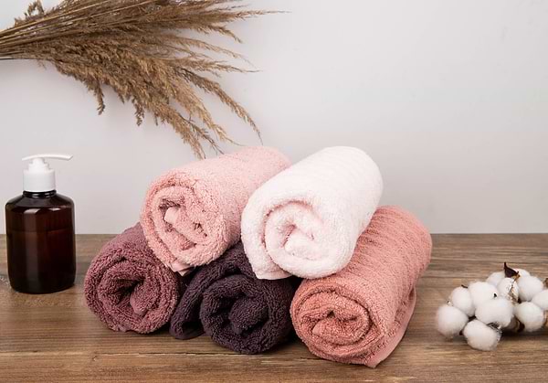 Фото - Полотенце для рук GM Textile махровое Бабл Зеро Твист светло-коралловый 40х70
