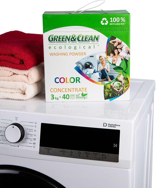 Фото - Пральний порошок Green&Clean GCL00478 Prof.д/колір.одягу(30циклів прання)к/у