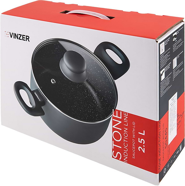 Фото - Каструля Vinzer Stone Induction Line 2.5 л (50445)