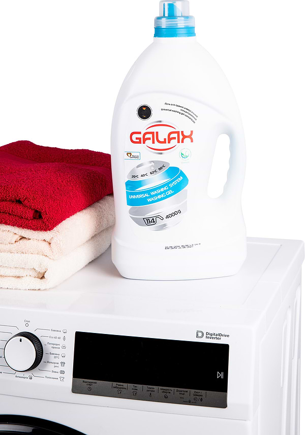 Фото - Гель для прання GALAX універсальний концентрований "Fresh Mint" 4000 г, 114 циклів