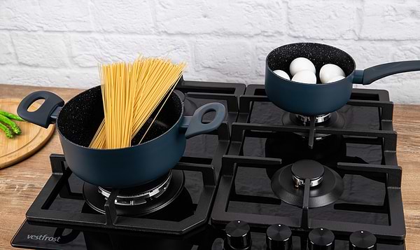 Фото - Уценка - Духовой шкаф + варочная панель газовая Vestfrost BOV70CN + GOGHV193CN