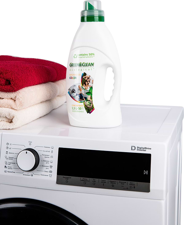 Фото - Гель для стирки Green&Clean Professional д/цвет.вещей 1,5 л., 50 циклов