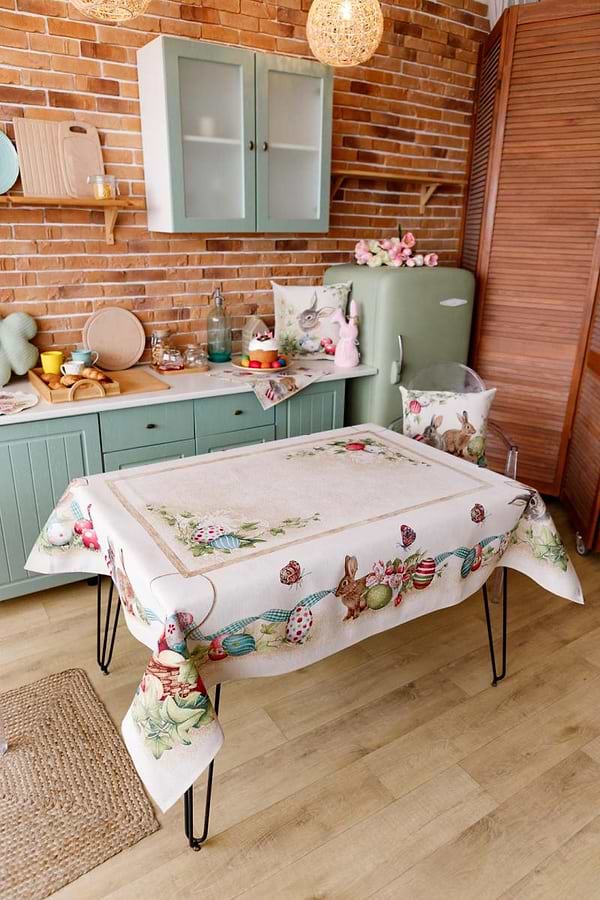 Фото - Скатерть прямоугольная Прованс Пасхальная Веснянка 135х350 см (034145)