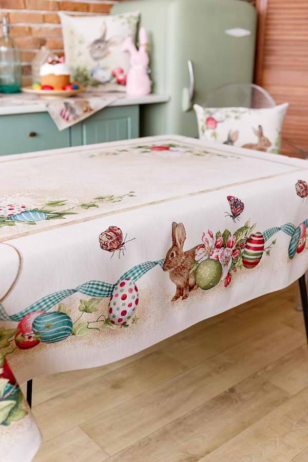Фото - Скатерть прямоугольная Прованс Пасхальная Веснянка 135х350 см (034145)