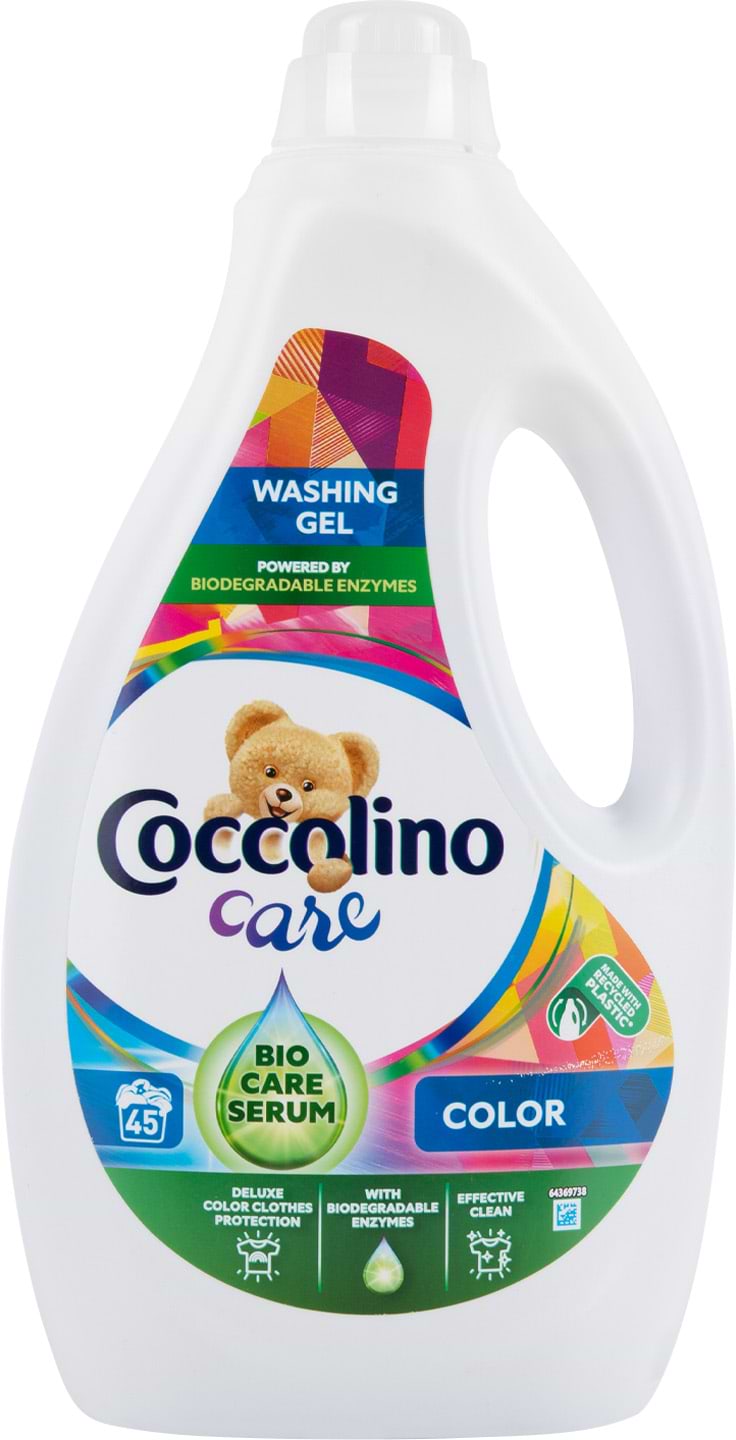 Гель для прання Coccolino CAREд/кольорових речей 1,8л - Фото 1