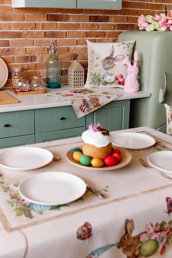 Фото - Скатерть прямоугольная Прованс Пасхальная Веснянка 135х350 см (034145)