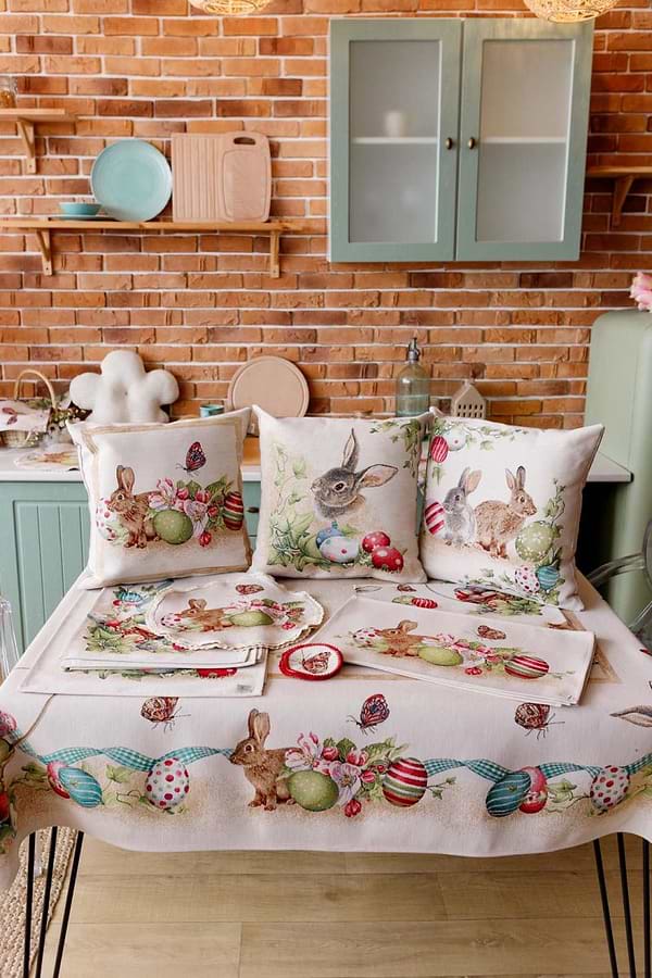 Фото - Скатерть прямоугольная Прованс Пасхальная Веснянка 135х350 см (034145)