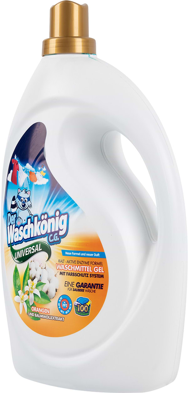 Фото - Гель для стирки Waschkonig UNIVERSAL Orangen und Baumwollextrakt 3 л