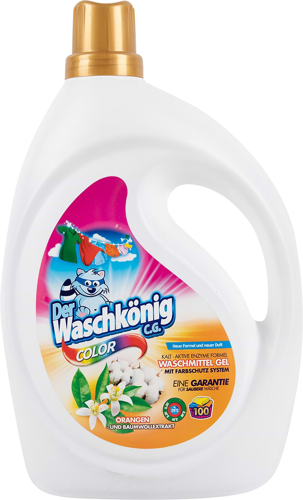 Фото - Гель для стирки Waschkonig COLOR Orangen und Baumwollextrakt 3 л