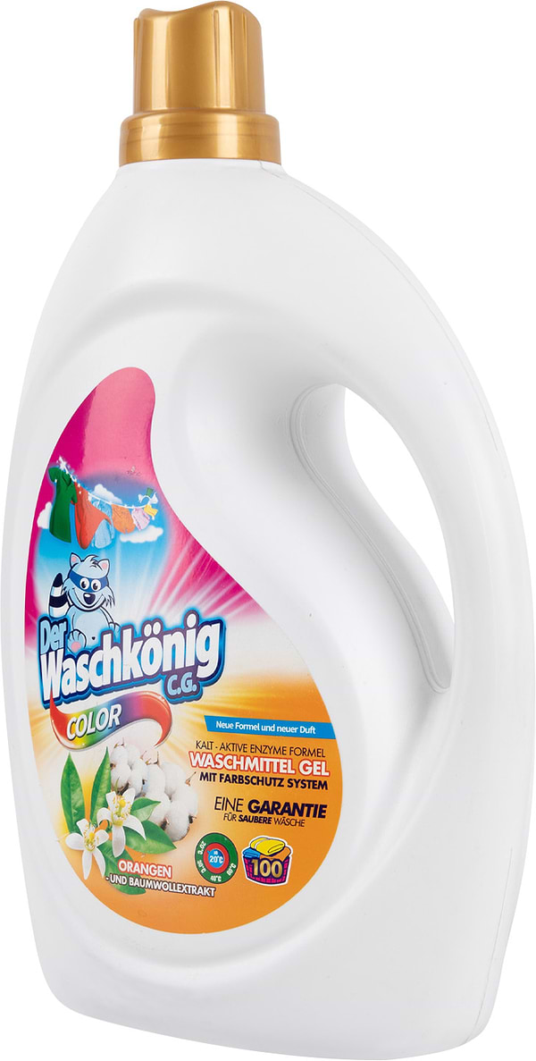 Фото - Гель для стирки Waschkonig COLOR Orangen und Baumwollextrakt 3 л