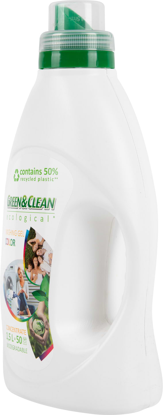 Фото - Гель для стирки Green&Clean Professional д/цвет.вещей 1,5 л., 50 циклов