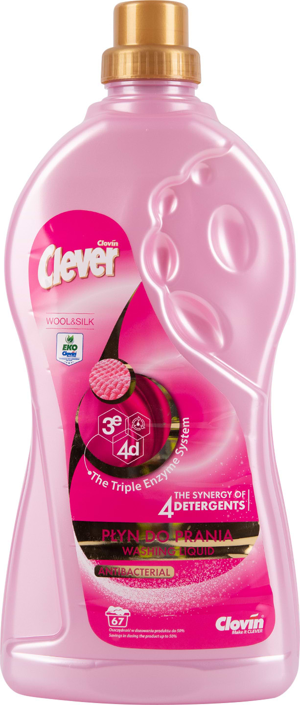 Гель для прання Clever WOOL & SILK 2 л - Фото 1