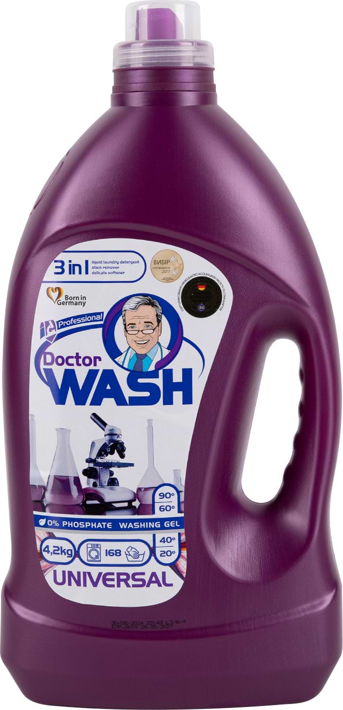 Гель для прання DOCTOR WASH Універсальний 4200г - Фото 1
