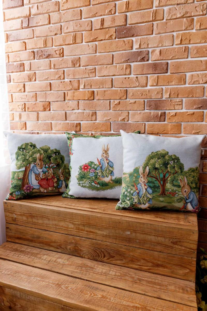 Фото - Подушка декоративна Прованс Галявина Заєць 45х45 см (034248)
