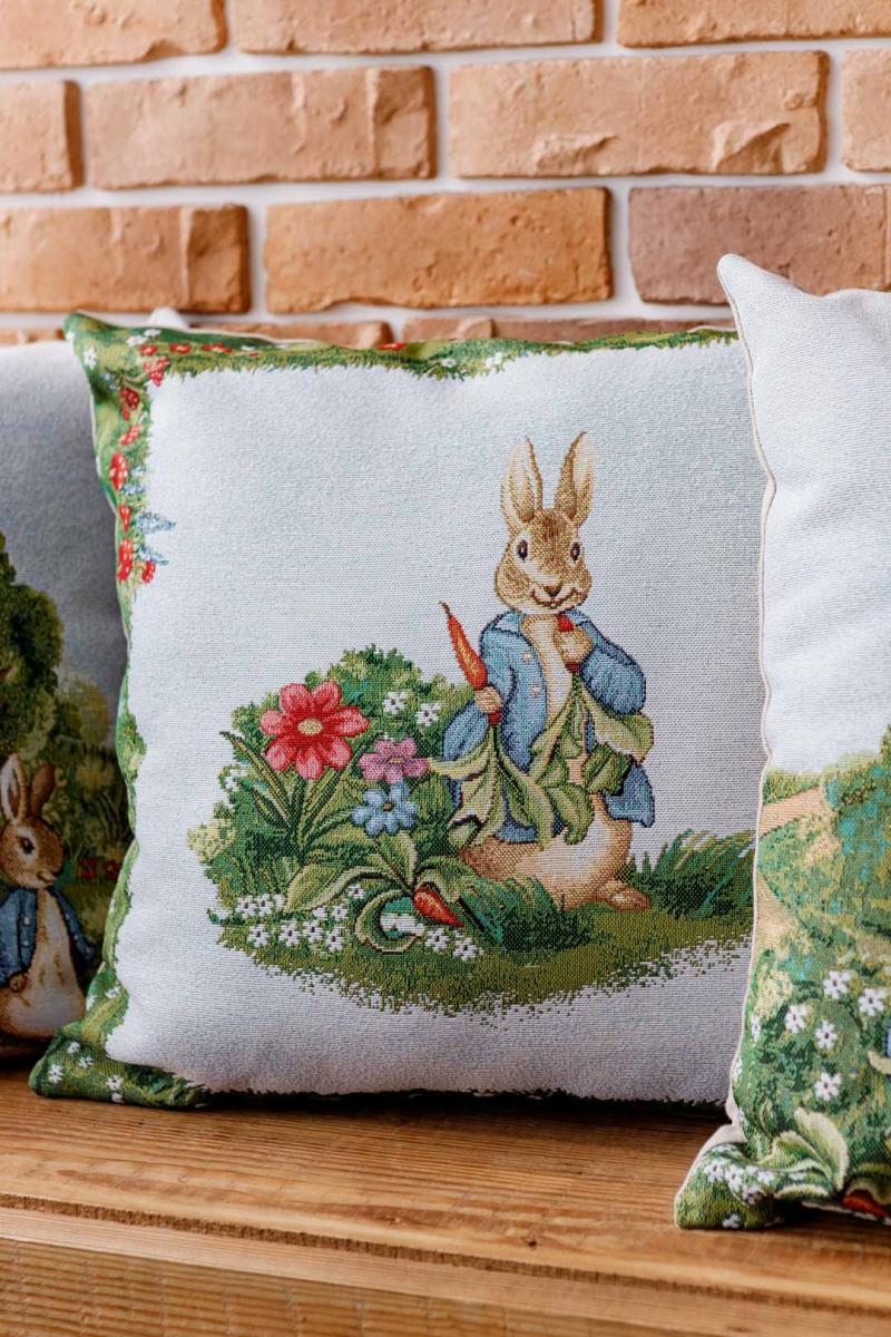 Фото - Подушка декоративна Прованс Галявина Заєць 45х45 см (034248)