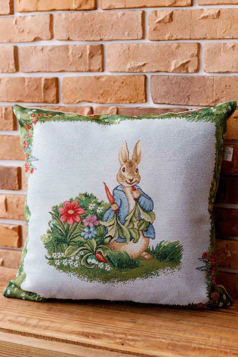Фото - Подушка декоративна Прованс Галявина Заєць 45х45 см (034248)