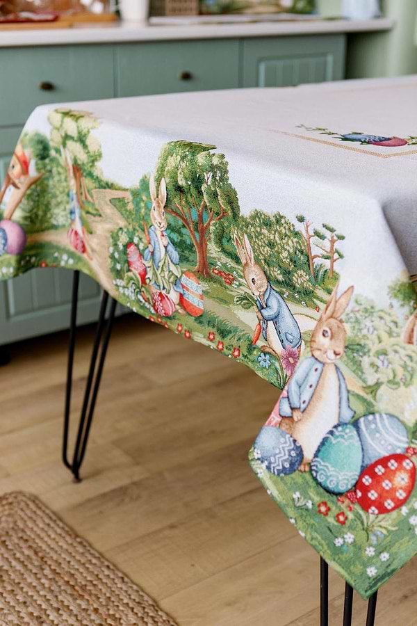 Фото - Скатерть прямоугольная Прованс Лужайка 135х300 см (034109)