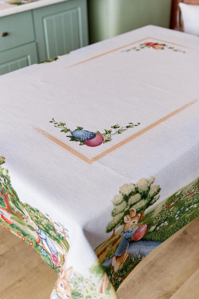 Фото - Скатертина прямокутна Прованс Галявина 135х240 см (034107)