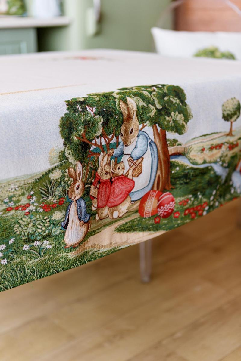 Фото - Скатерть прямоугольная Прованс Лужайка 135х300 см (034109)