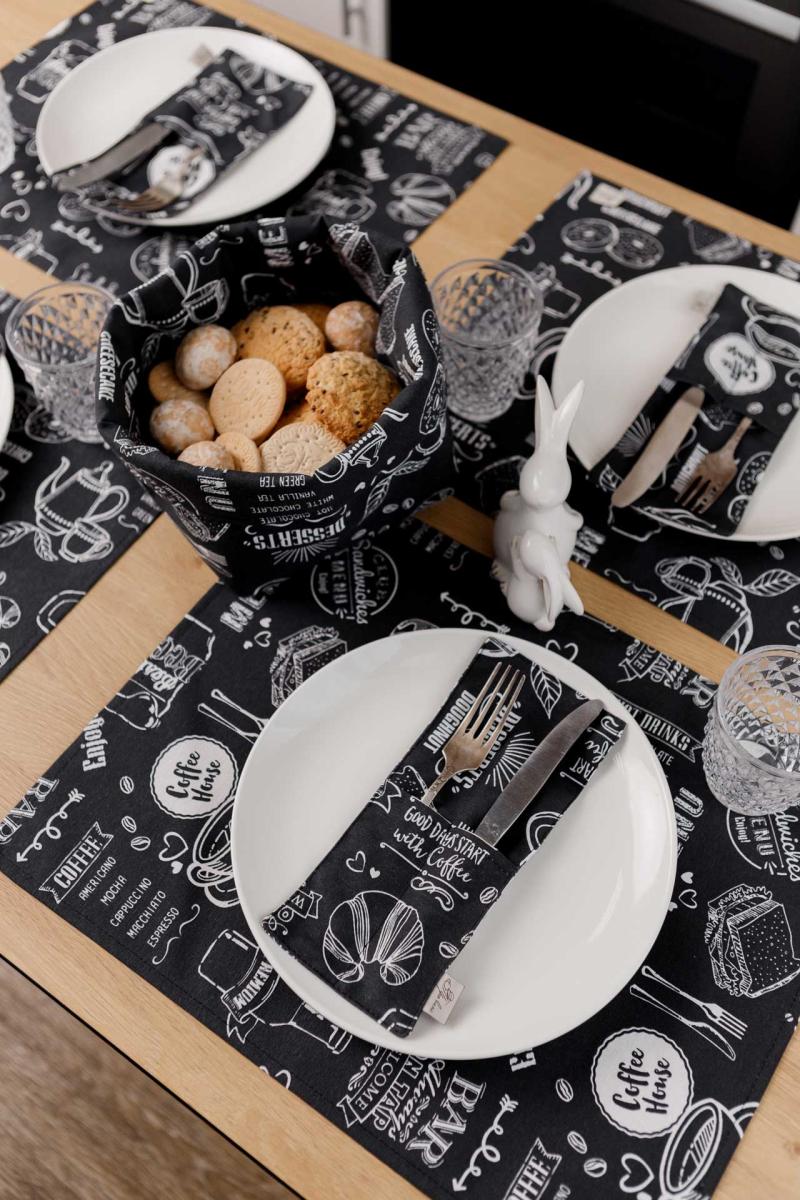 Фото - Хлібниця Прованс Breakfast black 14х16х15 см (039625)
