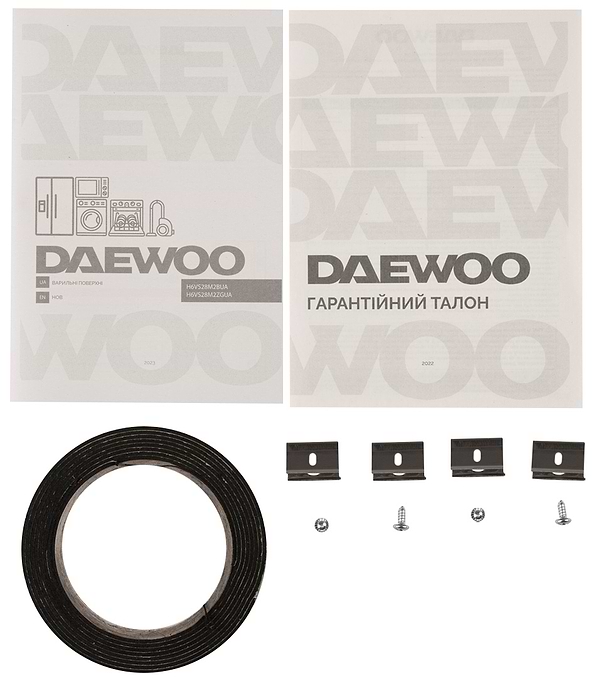 Фото - Духовой шкаф + варочная панель индукционная Daewoo O7EFT68HHZGUA + H6VS28M2BUA