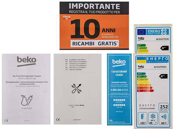 Фото - Холодильник встраиваемый Beko BCNA275E3S
