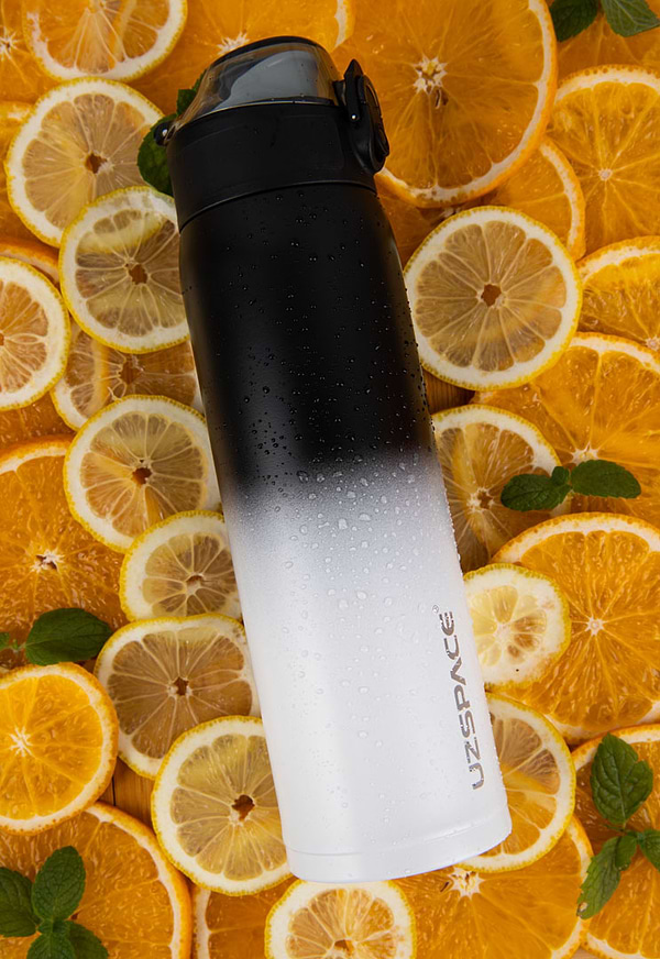 Фото - Термочашка UZspace 4201 X4 Gradient 500 мл Чорно-біла