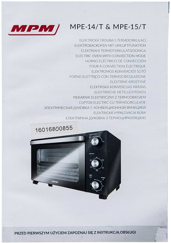 Фото - Піч електрична MPM MPE-15/T