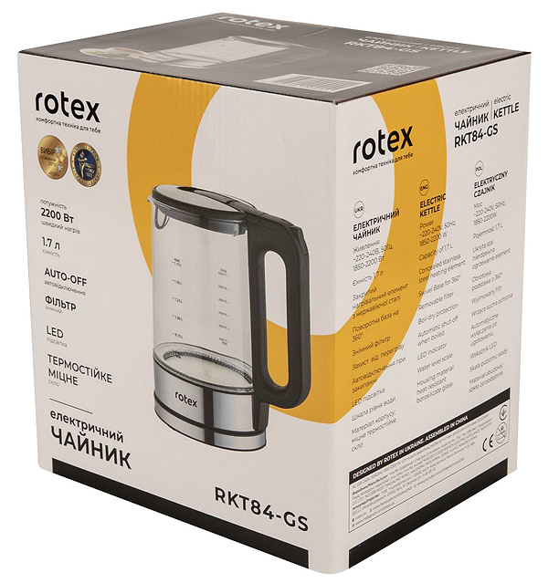 Фото - Электрический чайник Rotex RKT84-GS