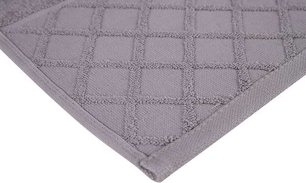 Фото - Полотенце банное Aisha жаккард, бордюр ромбы серый 70х140 (4820190498663)