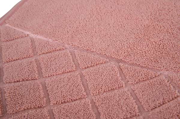 Фото - Полотенце для лица Aisha жаккард, бордюр ромбы розовый 50х90 (4820190498649)