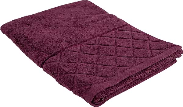 Фото - Полотенце для лица Aisha жаккард, бордюр ромбы винный 50х90 (4820190498625) Фото - Полотенце для лица Aisha жаккард, бордюр ромбы винный 50х90 (4820190498625)