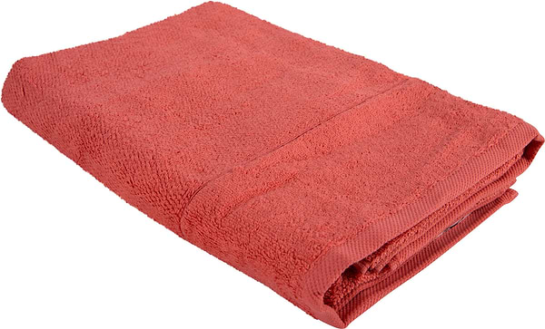 Фото - Рушник банний Aisha рис ефект кораловий 70х140 (4820190498755)