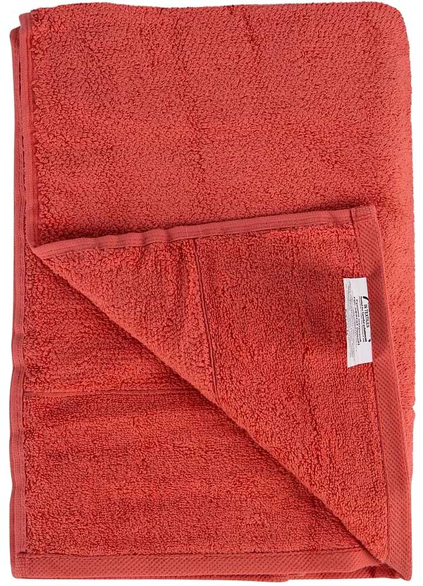 Фото - Рушник банний Aisha рис ефект кораловий 70х140 (4820190498755)