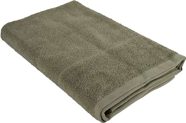 Фото - Рушник банний Aisha рис ефект зелений 70х140 (4820190498793)