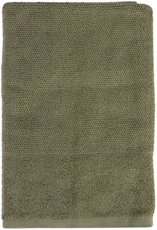 Фото - Рушник банний Aisha рис ефект зелений 70х140 (4820190498793)