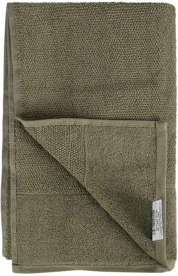 Фото - Рушник банний Aisha рис ефект зелений 70х140 (4820190498793)