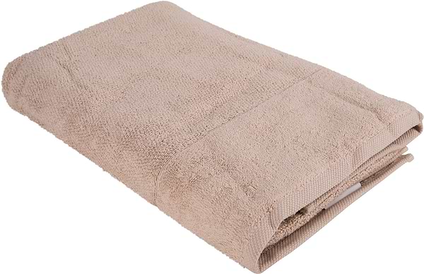 Фото - Рушник банний Aisha рис ефект бежевий 70х140 (4820190498779)