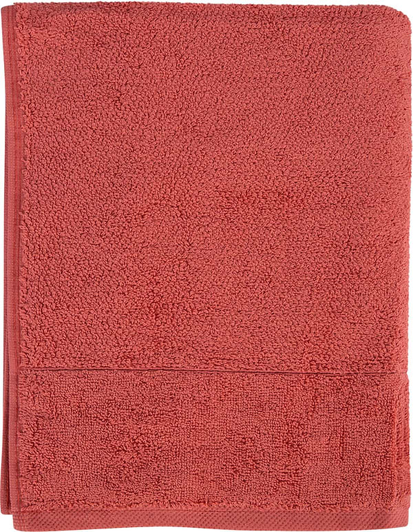 Фото - Рушник для обличчя Aisha рис ефект кораловий 50х90 (4820190498748)