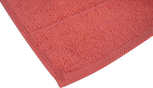 Фото - Рушник для обличчя Aisha рис ефект кораловий 50х90 (4820190498748)