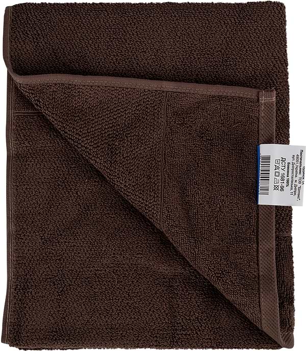 Фото - Полотенце для лица Aisha рис эффект коричневый 50х90 (4820190498717)