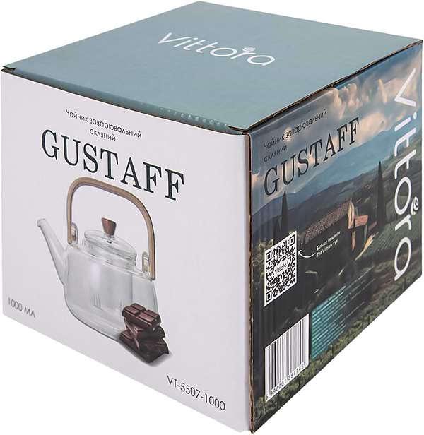 Фото - Чайник заварювальний Vittora GUSTAFF 1000 мл (VT-5507-1000)