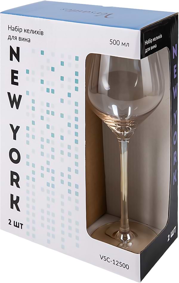 Фото - Набор бокалов Versailles New York 500 мл 2 шт. (VSC-12500)