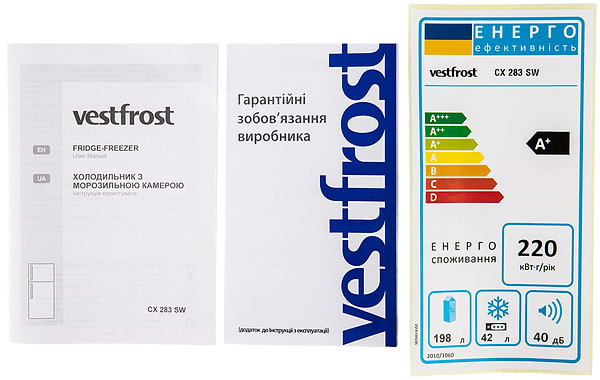 Фото - Холодильник Vestfrost CX 283 SW