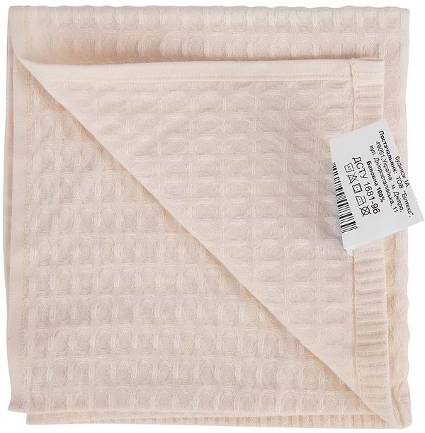 Фото - Рушник для рук Aisha вафельний (без бордюра) молочний 40х60 (4820190498489)