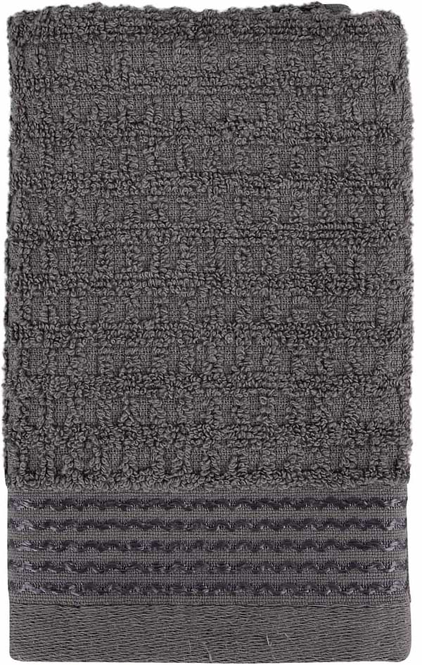 Фото - Полотенце для рук Aisha жаккард Тибет темно-серый 30х50 (4820190498311)