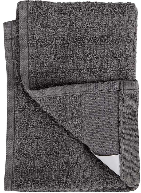Фото - Полотенце для рук Aisha жаккард Тибет темно-серый 30х50 (4820190498311)