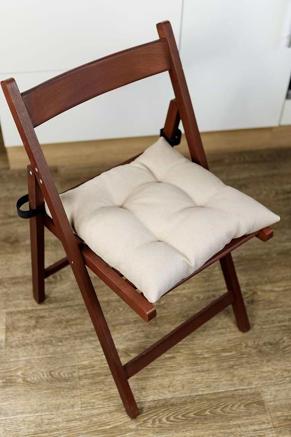 Фото - Подушка для стула Прованс LEON бежевая 40х40 см (038409)